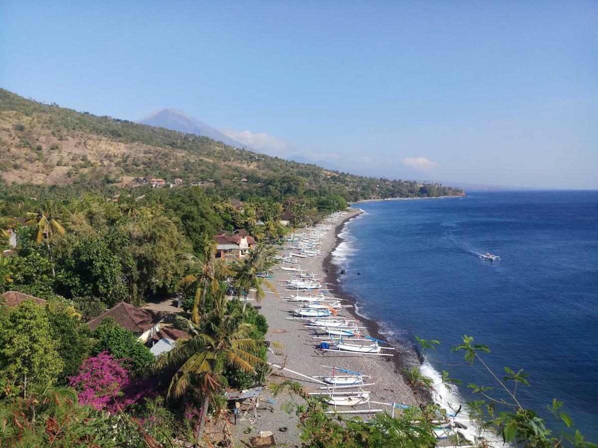 Waenis Sunset View Hotel And Restaurant, Amed, Bali Kültér fotó